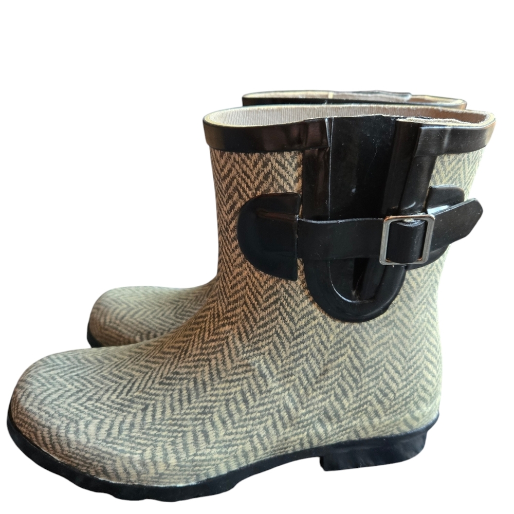 Nomad Droplet Herringbone Short Boots - 7